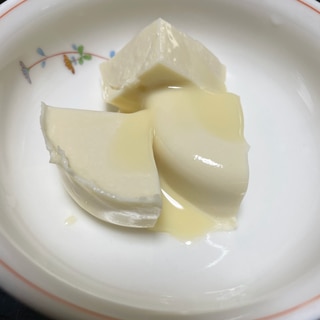 豆乳とクリームチーズの寒天